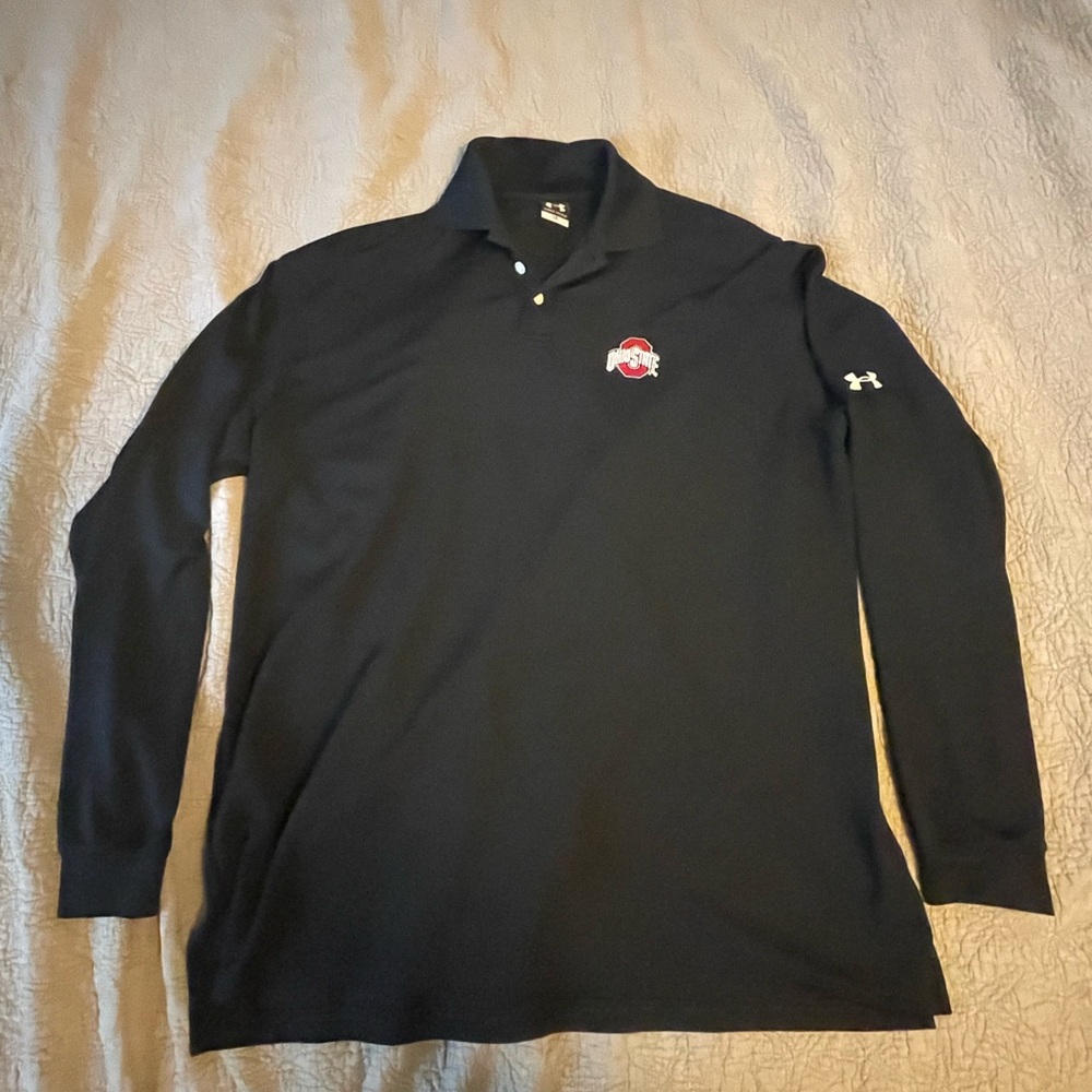 Under Armor- Ohio State - Long Sleeve Polo